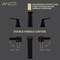 Anzzi 2-Handle 3-Hole Widespread Bathroom Faucet, Matte Black L-AZ905MB - alternate 3